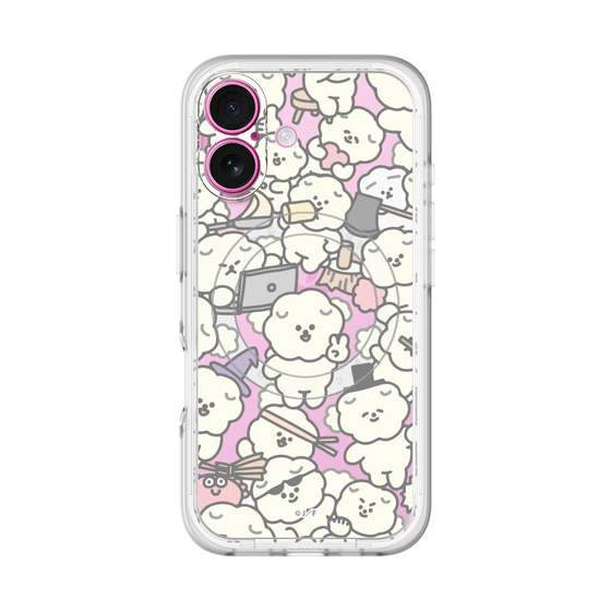 Slim Protection Premium Case with MagSafe［ Mossari Mosao - Fluffy - Clear ］