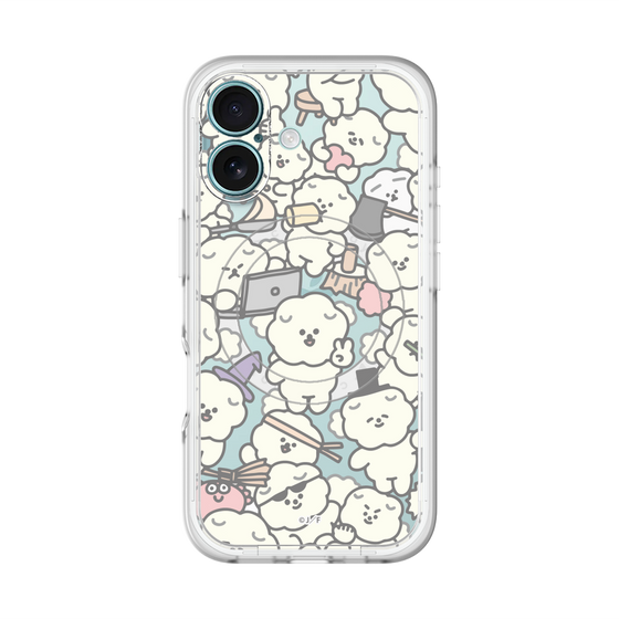 Slim Protection Premium Case with MagSafe［ Mossari Mosao - Fluffy - Clear ］