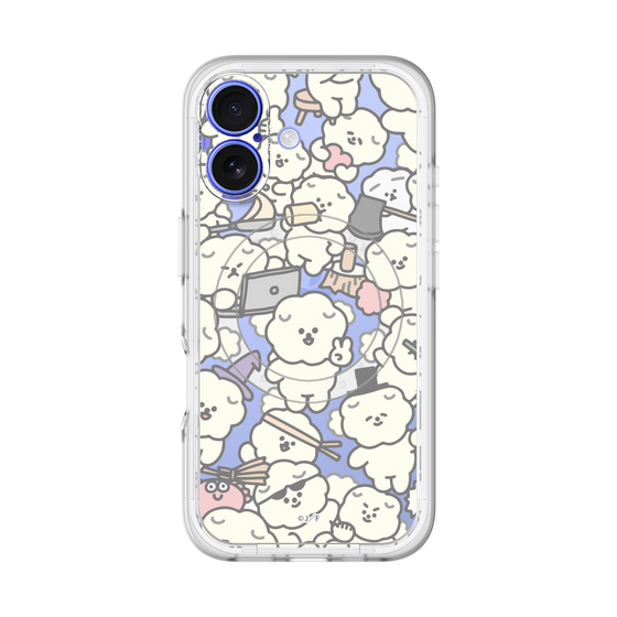 Slim Protection Premium Case with MagSafe［ Mossari Mosao - Fluffy - Clear ］