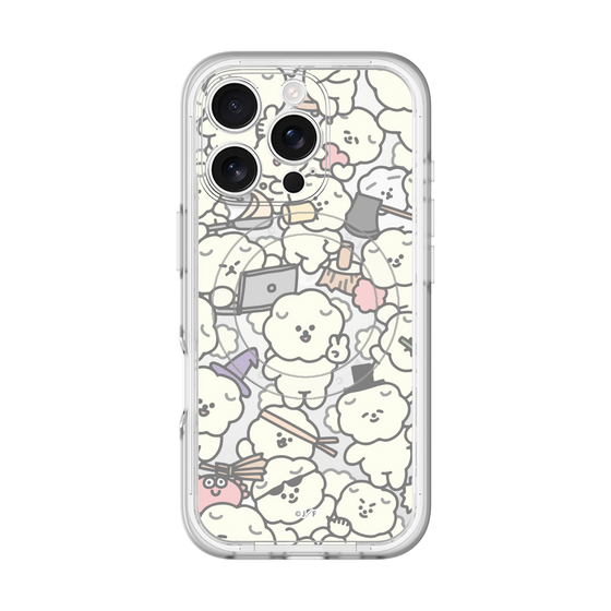 Slim Protection Premium Case with MagSafe［ Mossari Mosao - Fluffy - Clear ］
