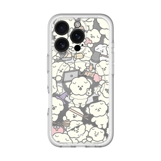 Slim Protection Premium Case with MagSafe［ Mossari Mosao - Fluffy - Clear ］