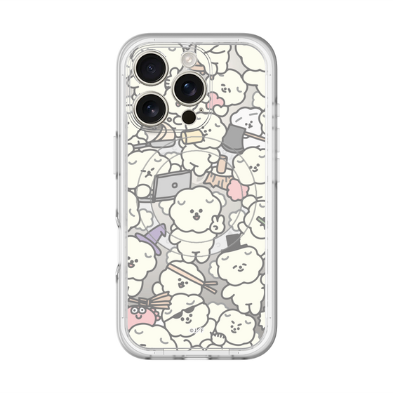 Slim Protection Premium Case with MagSafe［ Mossari Mosao - Fluffy - Clear ］