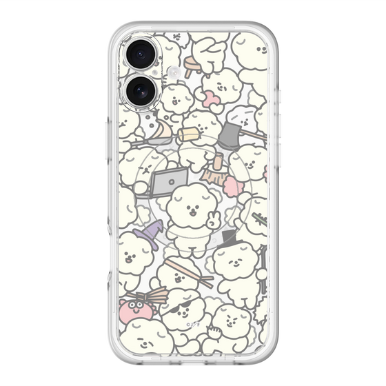 Slim Protection Premium Case with MagSafe［ Mossari Mosao - Fluffy - Clear ］