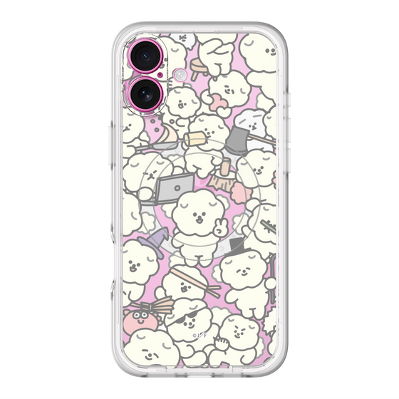 Slim Protection Premium Case with MagSafe［ Mossari Mosao - Fluffy - Clear ］