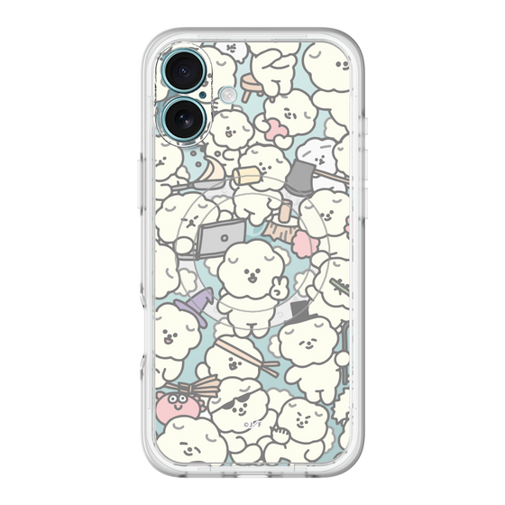 Slim Protection Premium Case with MagSafe［ Mossari Mosao - Fluffy - Clear ］