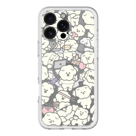 Slim Protection Premium Case with MagSafe［ Mossari Mosao - Fluffy - Clear ］
