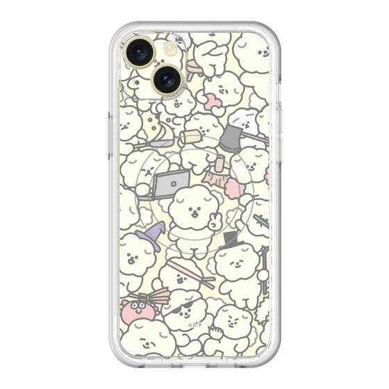 Slim Protection Premium Case with MagSafe［ Mossari Mosao - Fluffy - Beige ］