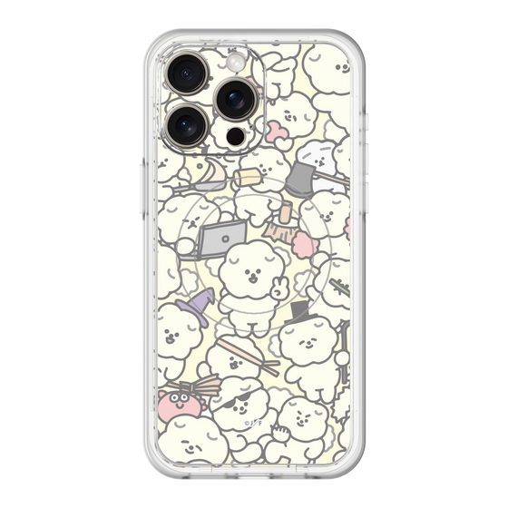 Slim Protection Premium Case with MagSafe［ Mossari Mosao - Fluffy - Beige ］