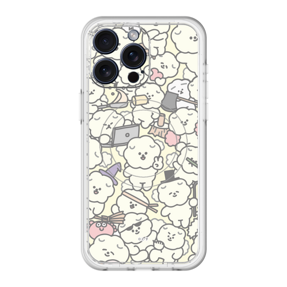 Slim Protection Premium Case with MagSafe［ Mossari Mosao - Fluffy - Beige ］