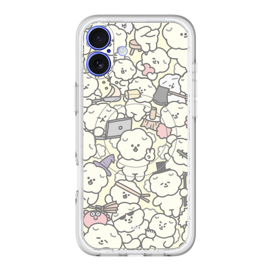 Slim Protection Premium Case with MagSafe［ Mossari Mosao - Fluffy - Beige ］