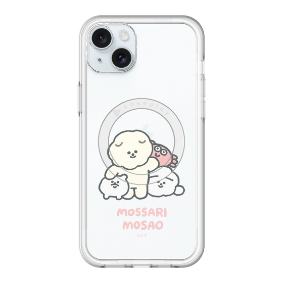 Slim Protection Premium Case with MagSafe［ Mossari Mosao - Everyone Together - Clear ］