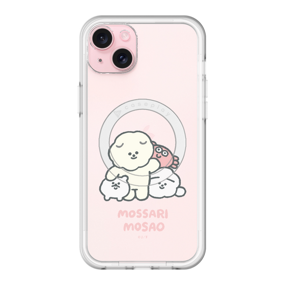Slim Protection Premium Case with MagSafe［ Mossari Mosao - Everyone Together - Clear ］