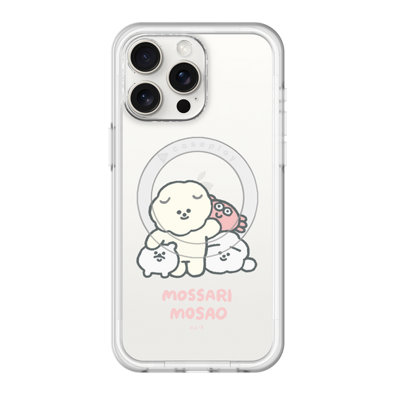 Slim Protection Premium Case with MagSafe［ Mossari Mosao - Everyone Together - Clear ］