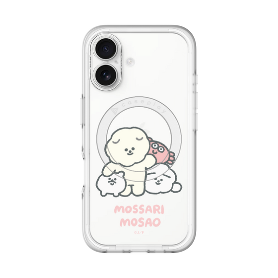 Slim Protection Premium Case with MagSafe［ Mossari Mosao - Everyone Together - Clear ］