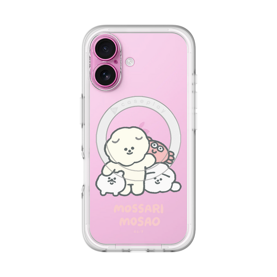Slim Protection Premium Case with MagSafe［ Mossari Mosao - Everyone Together - Clear ］