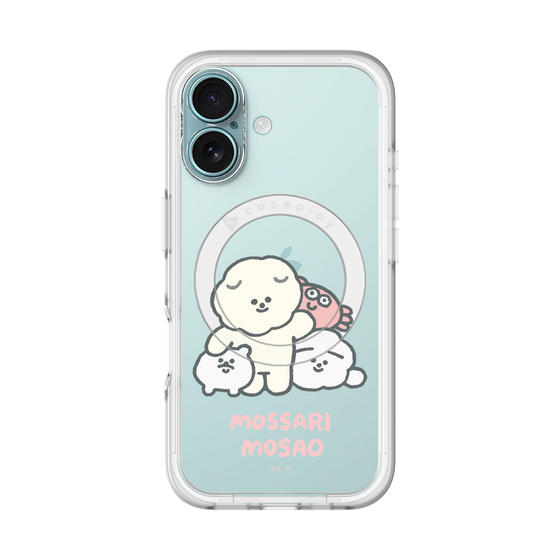 Slim Protection Premium Case with MagSafe［ Mossari Mosao - Everyone Together - Clear ］