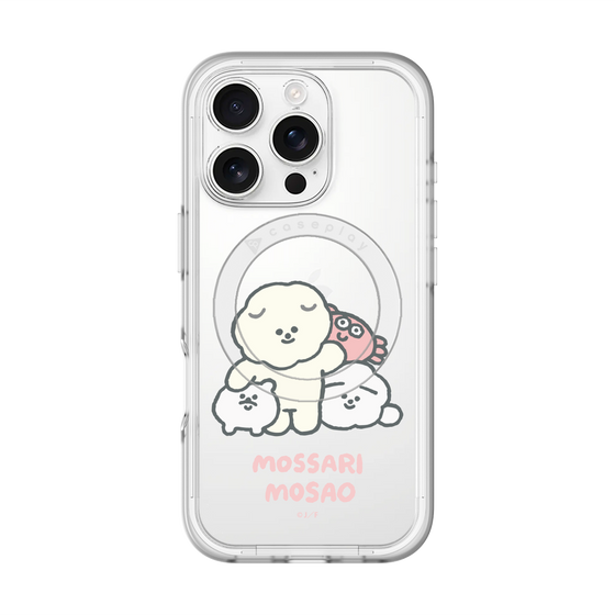 Slim Protection Premium Case with MagSafe［ Mossari Mosao - Everyone Together - Clear ］