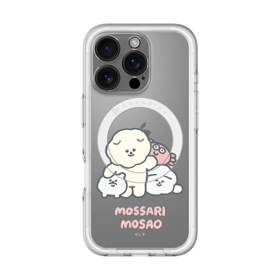 Slim Protection Premium Case with MagSafe［ Mossari Mosao - Everyone Together - Clear ］