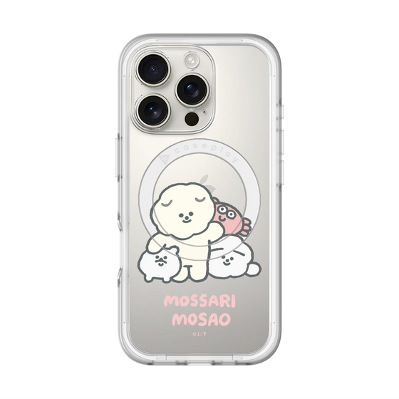 Slim Protection Premium Case with MagSafe［ Mossari Mosao - Everyone Together - Clear ］