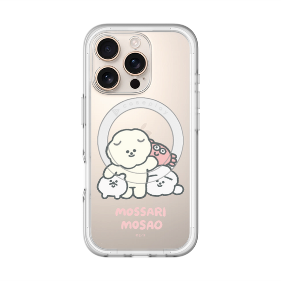 Slim Protection Premium Case with MagSafe［ Mossari Mosao - Everyone Together - Clear ］