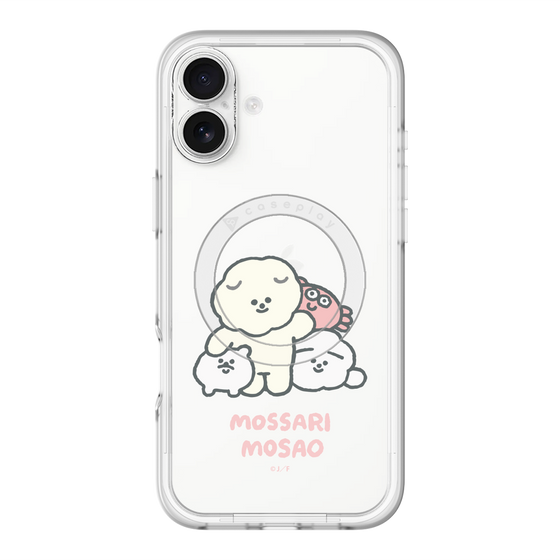 Slim Protection Premium Case with MagSafe［ Mossari Mosao - Everyone Together - Clear ］