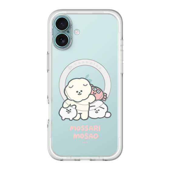 Slim Protection Premium Case with MagSafe［ Mossari Mosao - Everyone Together - Clear ］