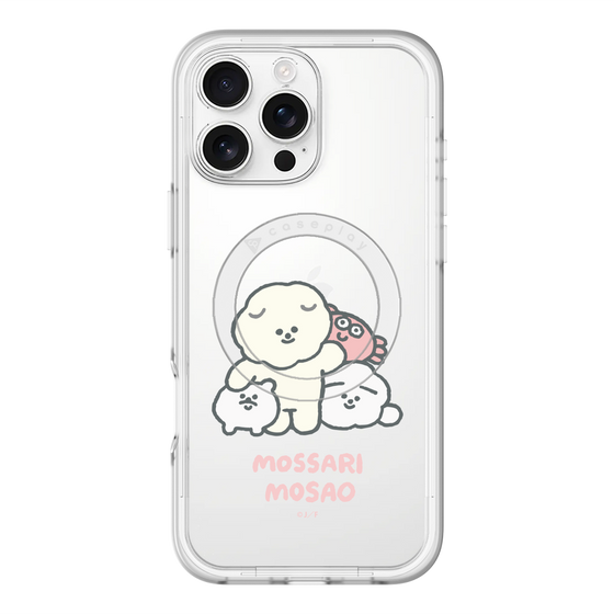 Slim Protection Premium Case with MagSafe［ Mossari Mosao - Everyone Together - Clear ］