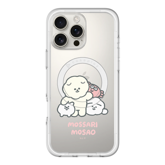 Slim Protection Premium Case with MagSafe［ Mossari Mosao - Everyone Together - Clear ］
