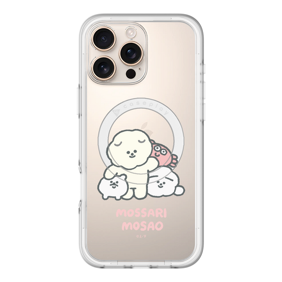 Slim Protection Premium Case with MagSafe［ Mossari Mosao - Everyone Together - Clear ］