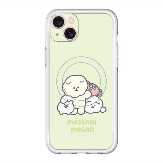 Slim Protection Premium Case with MagSafe［ Mossari Mosao - Everyone Together - Green ］