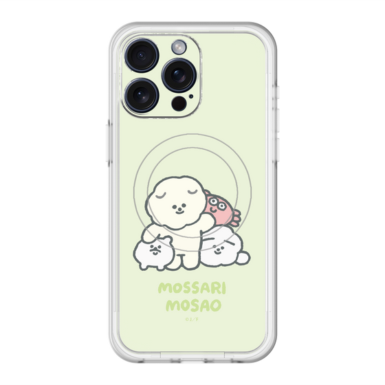 Slim Protection Premium Case with MagSafe［ Mossari Mosao - Everyone Together - Green ］