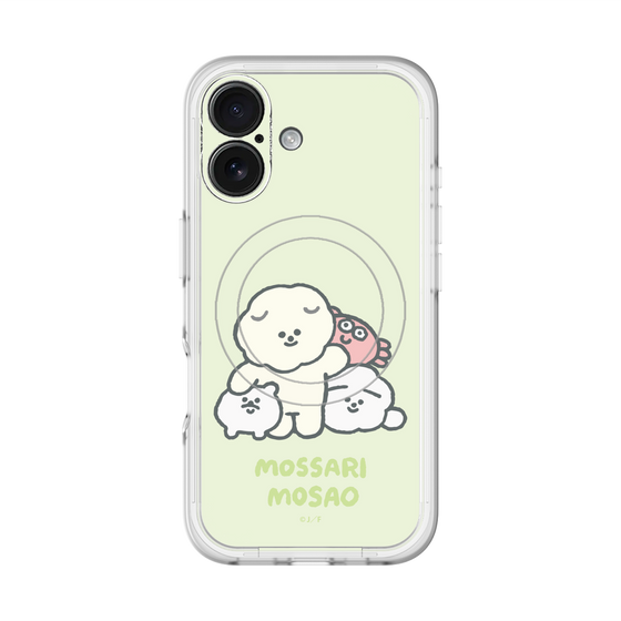 Slim Protection Premium Case with MagSafe［ Mossari Mosao - Everyone Together - Green ］