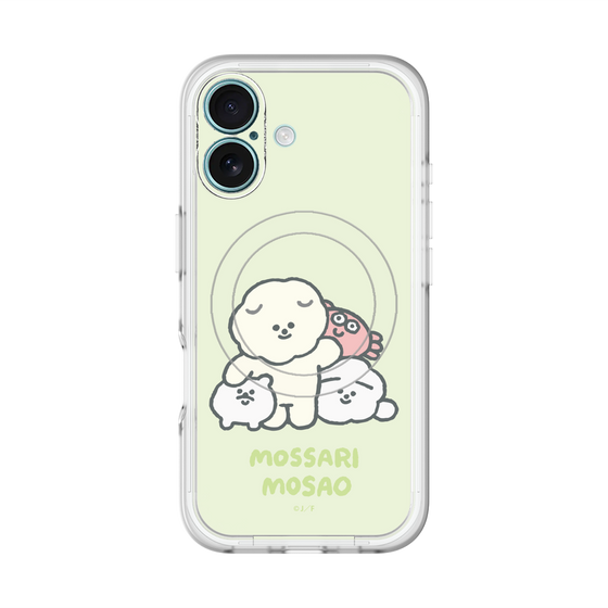Slim Protection Premium Case with MagSafe［ Mossari Mosao - Everyone Together - Green ］