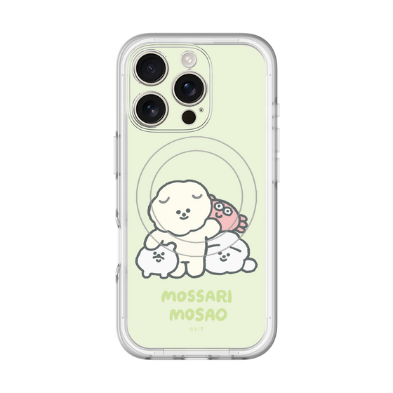 Slim Protection Premium Case with MagSafe［ Mossari Mosao - Everyone Together - Green ］