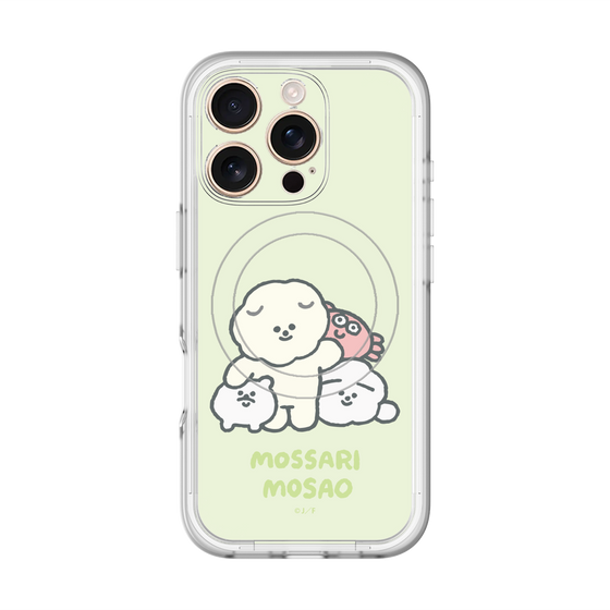 Slim Protection Premium Case with MagSafe［ Mossari Mosao - Everyone Together - Green ］