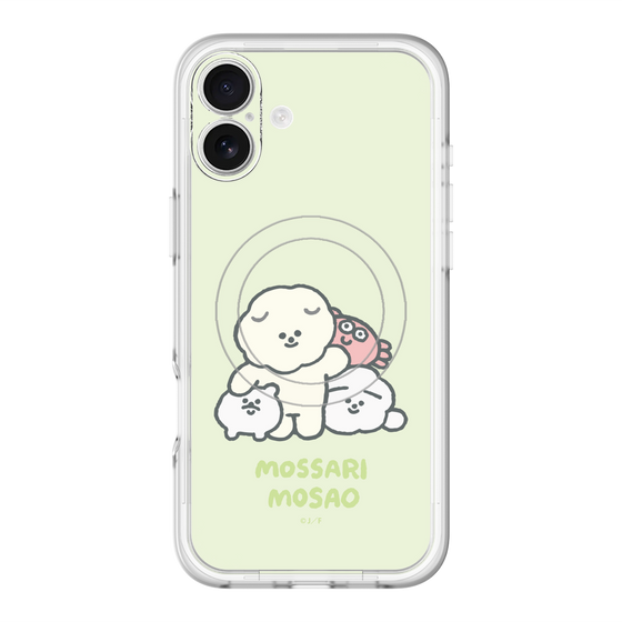 Slim Protection Premium Case with MagSafe［ Mossari Mosao - Everyone Together - Green ］