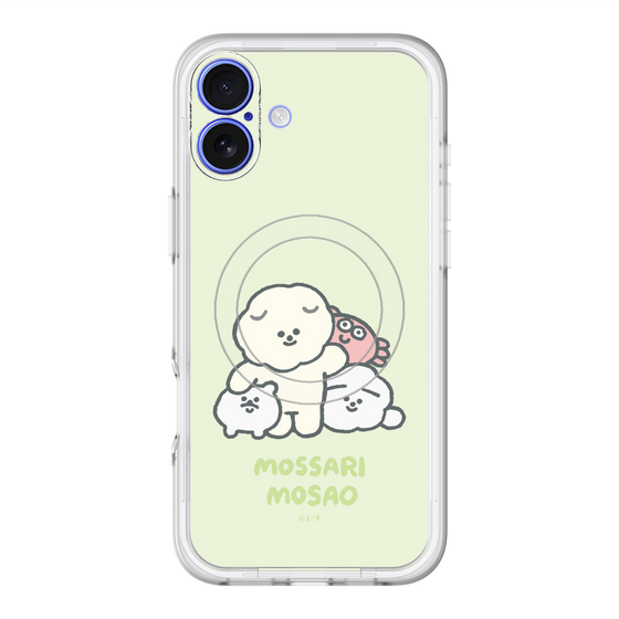 Slim Protection Premium Case with MagSafe［ Mossari Mosao - Everyone Together - Green ］