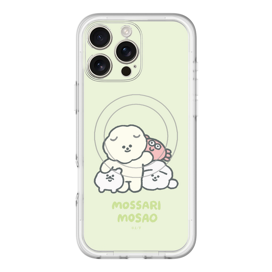 Slim Protection Premium Case with MagSafe［ Mossari Mosao - Everyone Together - Green ］