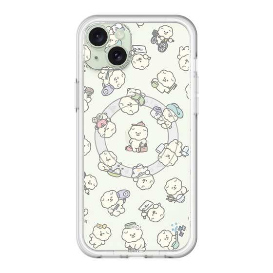 Slim Protection Premium Case with MagSafe［ Mossari Mosao - Lots of Mosao - Clear ］