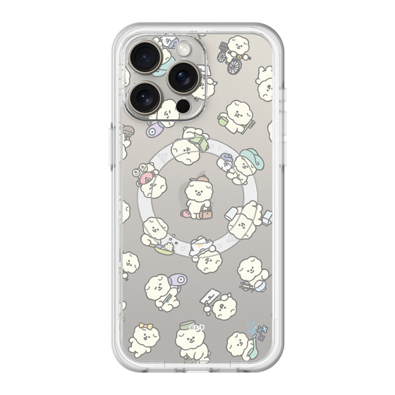 Slim Protection Premium Case with MagSafe［ Mossari Mosao - Lots of Mosao - Clear ］