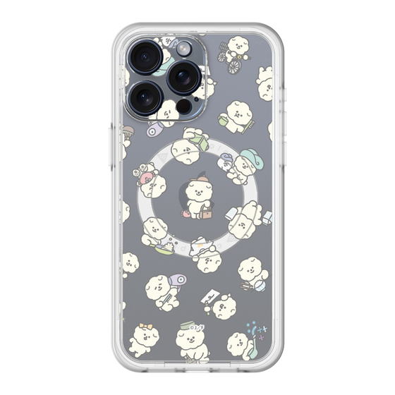 Slim Protection Premium Case with MagSafe［ Mossari Mosao - Lots of Mosao - Clear ］