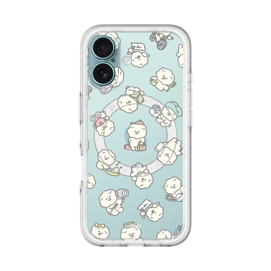 Slim Protection Premium Case with MagSafe［ Mossari Mosao - Lots of Mosao - Clear ］