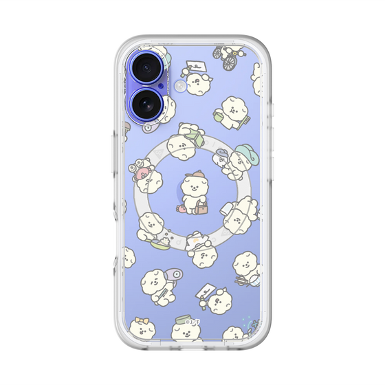 Slim Protection Premium Case with MagSafe［ Mossari Mosao - Lots of Mosao - Clear ］