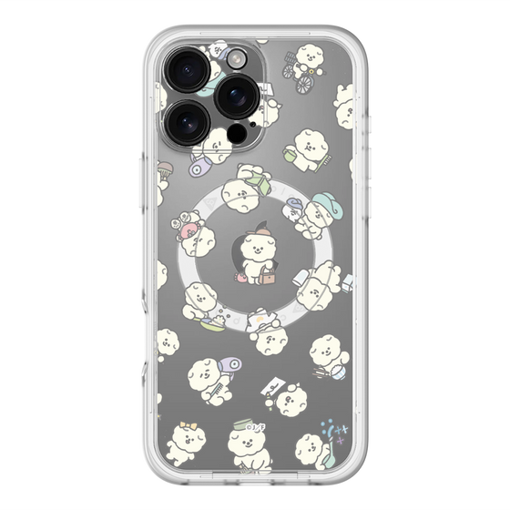 Slim Protection Premium Case with MagSafe［ Mossari Mosao - Lots of Mosao - Clear ］