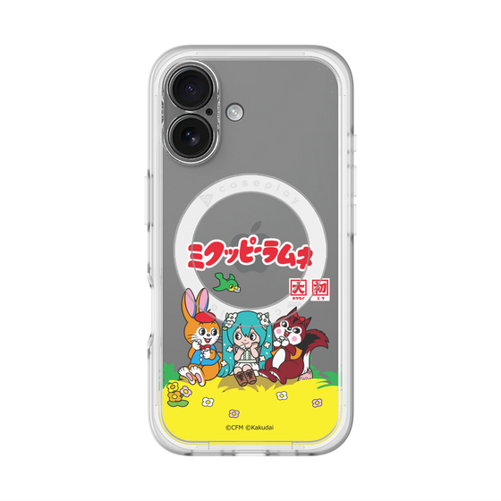 Slim Protection Premium Case with MagSafe［ Hatsune Miku × Kuppy Ramune – Package – Clear ］