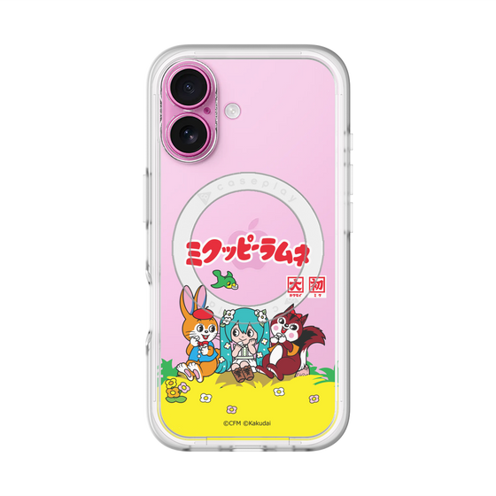 Slim Protection Premium Case with MagSafe［ Hatsune Miku × Kuppy Ramune – Package – Clear ］