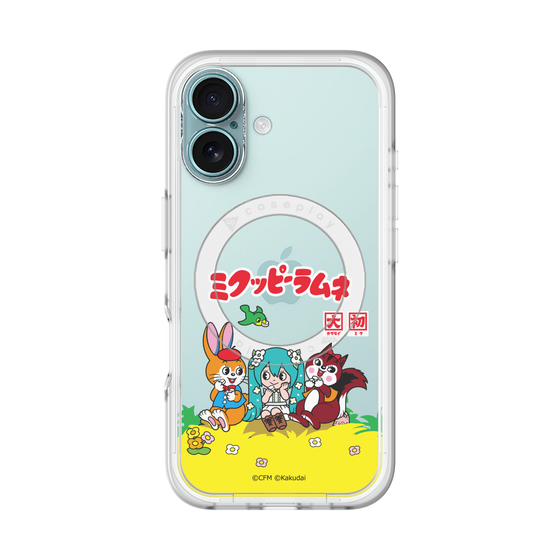 Slim Protection Premium Case with MagSafe［ Hatsune Miku × Kuppy Ramune – Package – Clear ］