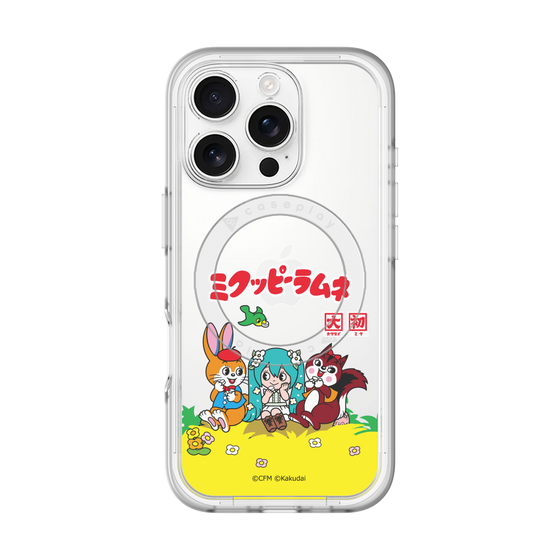 Slim Protection Premium Case with MagSafe［ Hatsune Miku × Kuppy Ramune – Package – Clear ］