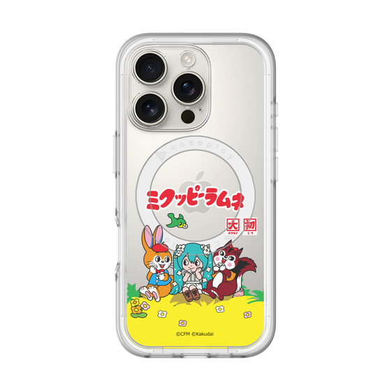 Slim Protection Premium Case with MagSafe［ Hatsune Miku × Kuppy Ramune – Package – Clear ］