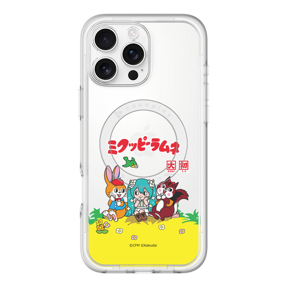 Slim Protection Premium Case with MagSafe［ Hatsune Miku × Kuppy Ramune – Package – Clear ］